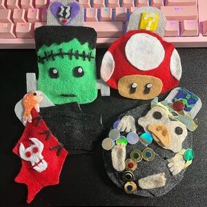 Handmade Epic Universe Colorful Felt Characters - Universal Studios accessories